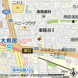 東京都大田区東糀谷3丁目6-16周辺の地図