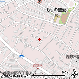 東京都町田市森野6丁目周辺の地図