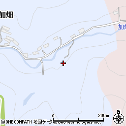 加畑川周辺の地図