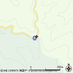 飯田峠周辺の地図