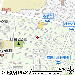 神奈川県横浜市青葉区桂台2丁目32-22周辺の地図