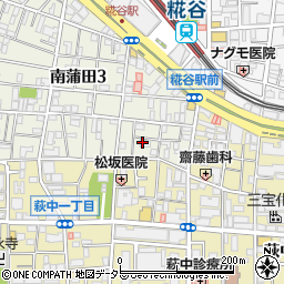 東京都大田区南蒲田3丁目13-20周辺の地図