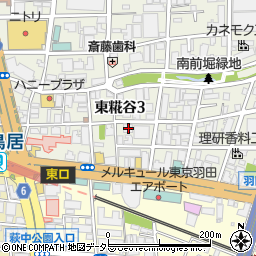 東京都大田区東糀谷3丁目8-2周辺の地図