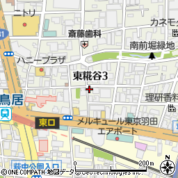 東京都大田区東糀谷3丁目8-1周辺の地図