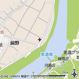 岐阜県美濃市前野916周辺の地図
