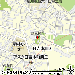 駒林神社周辺の地図