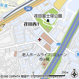 神奈川県横浜市青葉区荏田西1丁目9周辺の地図