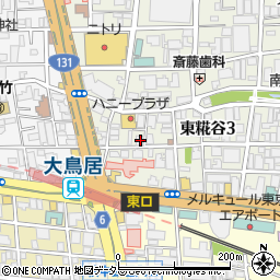 東京都大田区東糀谷3丁目4-15周辺の地図