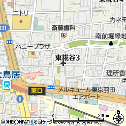 東京都大田区東糀谷3丁目5-8周辺の地図