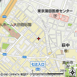 東京都大田区東六郷1丁目7周辺の地図