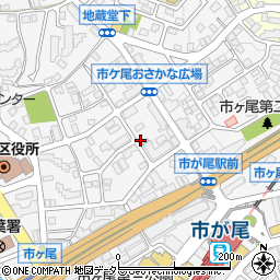 神奈川県横浜市青葉区市ケ尾町1170-14周辺の地図
