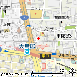 東京都大田区東糀谷3丁目4-21周辺の地図