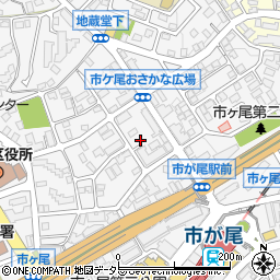 神奈川県横浜市青葉区市ケ尾町1170-12周辺の地図