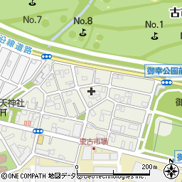 神奈川県川崎市幸区東古市場周辺の地図