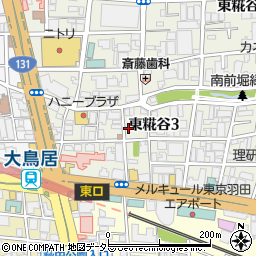 東京都大田区東糀谷3丁目5-12周辺の地図