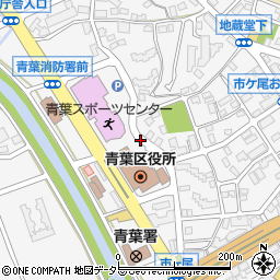 青葉区総合庁舎周辺の地図