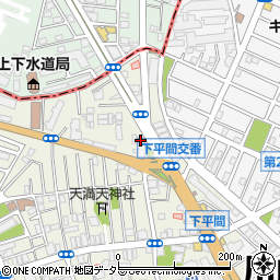 まいばすけっと川崎下平間店周辺の地図