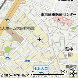東京都大田区東六郷1丁目6周辺の地図