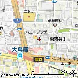 東京都大田区東糀谷3丁目4周辺の地図