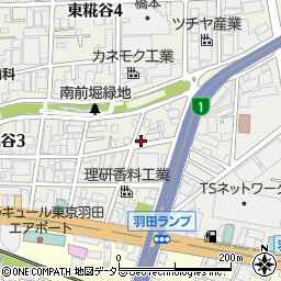 東京都大田区東糀谷3丁目16-16周辺の地図