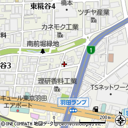 東京都大田区東糀谷3丁目16-18周辺の地図