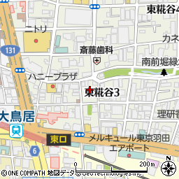 東京都大田区東糀谷3丁目5-13周辺の地図