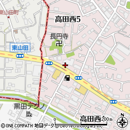 亀屋万年堂高田町店周辺の地図