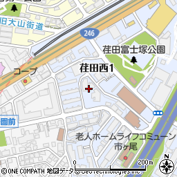 イトーピア市が尾周辺の地図