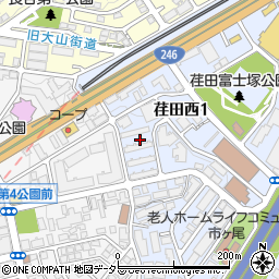 神奈川県横浜市青葉区荏田西1丁目10周辺の地図