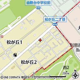 神奈川県相模原市中央区松が丘2丁目16-8周辺の地図
