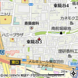 東京都大田区東糀谷3丁目9周辺の地図