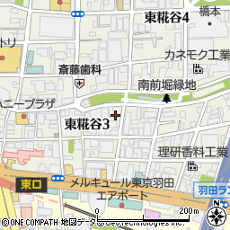 東京都大田区東糀谷3丁目9-8周辺の地図