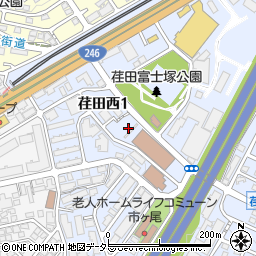 神奈川県横浜市青葉区荏田西1丁目7周辺の地図