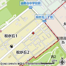 神奈川県相模原市中央区松が丘2丁目16-1周辺の地図