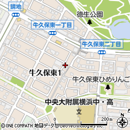 〒224-0014 神奈川県横浜市都筑区牛久保東の地図