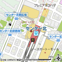 横浜センター北駅前郵便局 ＡＴＭ周辺の地図
