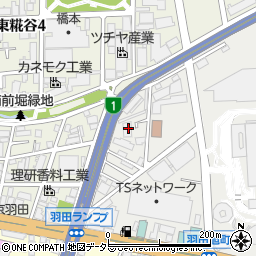 東京都大田区羽田旭町1-1周辺の地図