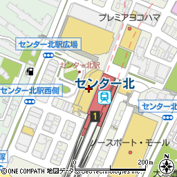 ファミリーマートセンター北店周辺の地図