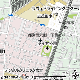 東京都大田区西六郷1丁目8周辺の地図