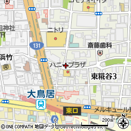 三喜屋畜産商事株式会社　惣菜部周辺の地図