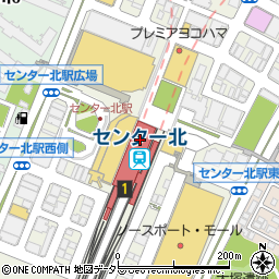 魚民 センター北駅前店周辺の地図