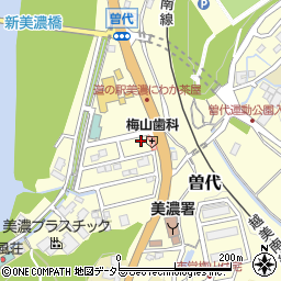 岐阜県美濃市曽代2018-2周辺の地図