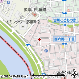 東京都大田区西六郷1丁目26周辺の地図
