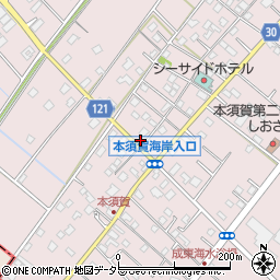 千葉県山武市本須賀3657周辺の地図