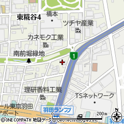 東京都大田区東糀谷3丁目16周辺の地図