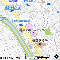 青葉区役所総務部　税務課家屋担当周辺の地図