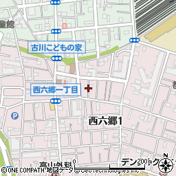 東京都大田区西六郷1丁目16周辺の地図
