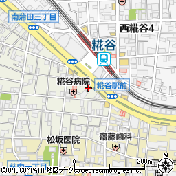 銀座鹿乃子　蒲田工場周辺の地図