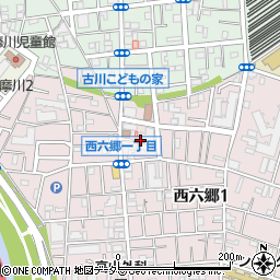 東京都大田区西六郷1丁目19周辺の地図