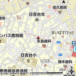 キッチンオリジン日吉中央通り店周辺の地図